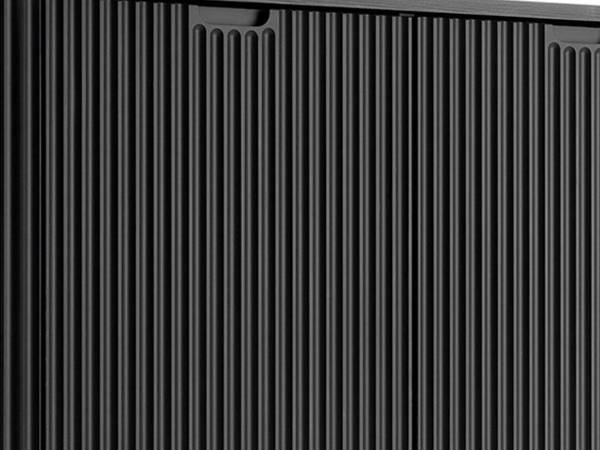 Kommode VIVA Schwarz - Stahl - ABS - 103 x 129 x 39 cm