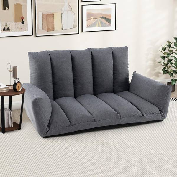 Vloerbank TH32766SDNL grijs - metaal - 76 x 60 x 119 cm