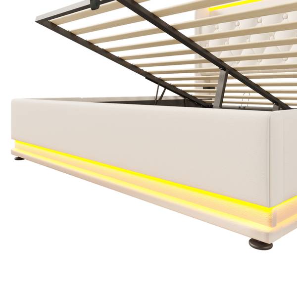 Polsterbett LadeZoom Ⅱ Weiß