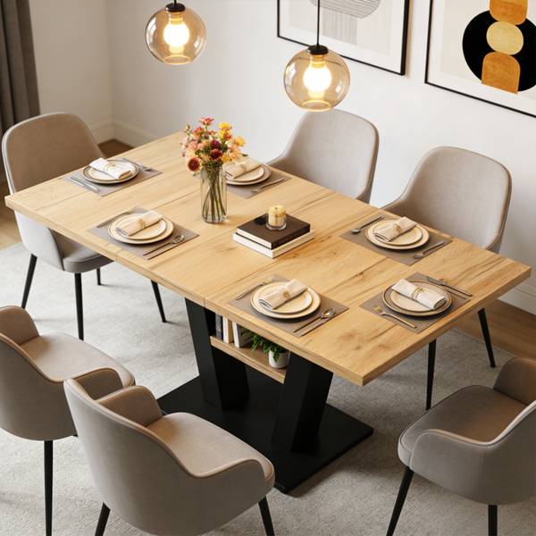 Esstisch N620P24218182N Braun - Holzwerkstoff - 70 x 75 x 119 cm