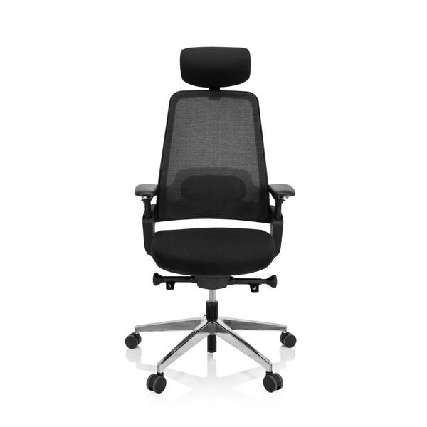 Bürostuhl BRACIO Schwarz - Polyester - 62 x 138 x 58 cm