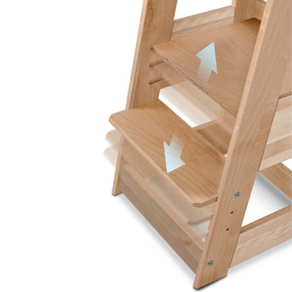 Hochstuhl A065616 Braun - Massivholz - 54 x 95 x 45 cm