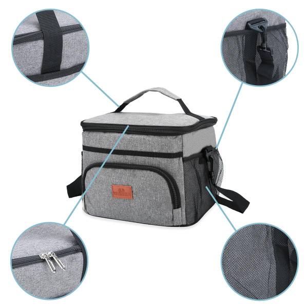 Kühltasche Kaiser Grau - Textil - 22 x 24 x 29 cm