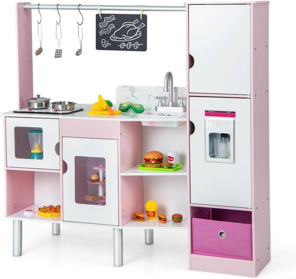 Spielzeugküche FB32386BU Pink - Holzwerkstoff - 40 x 100 x 101 cm