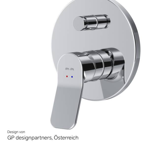 AM.PM Unterputz Duscharmatur Silber - Messing - 15 x 18 x 14 cm