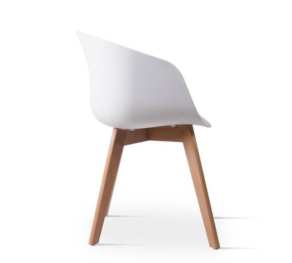 Esszimmerstühle ALBORG 4er Set Weiß