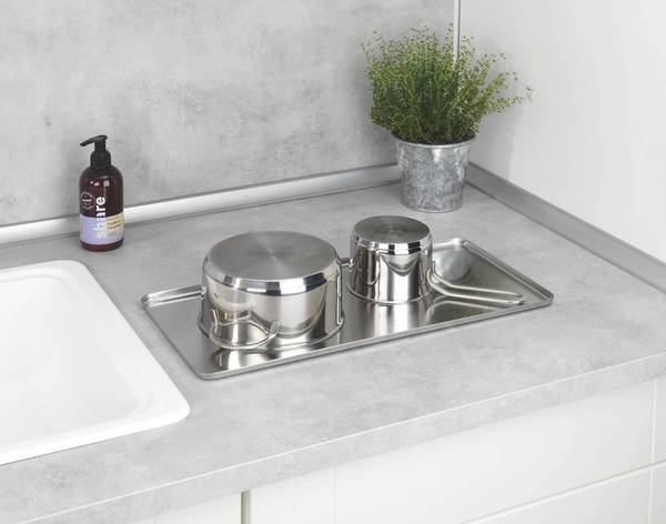 Geschirrabtropfer Exclusiv Duo Edelstahl - Silber