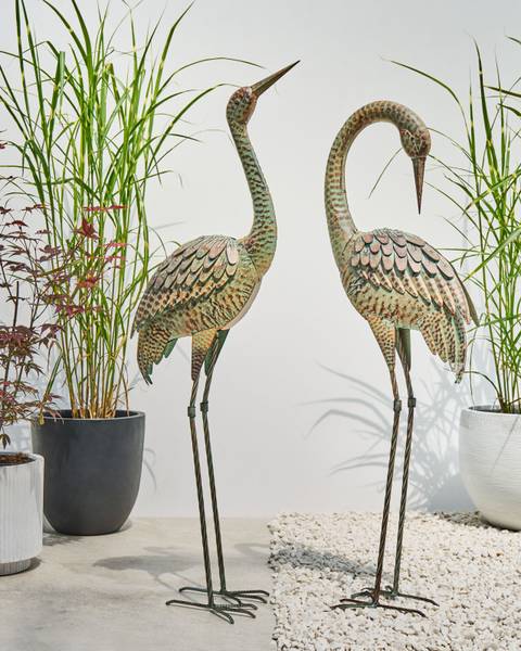 Gartenfigur BOFFA Braun - Grün - Metall - 30 x 106 x 21 cm