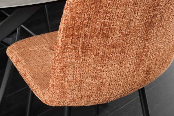Stuhl TRES CHIC Braun - Chenille - Polyester - 44 x 88 x 52 cm