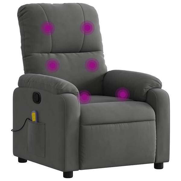 Fauteuil inclinable de massage 3032476 Gris foncé - Gris