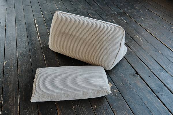 Rückenkissen WIOLO SOFT Cord Hellgrau