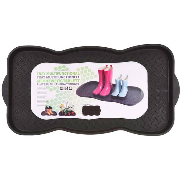 Schuhmatte 566025 Schwarz - Kunststoff - 38 x 4 x 73 cm