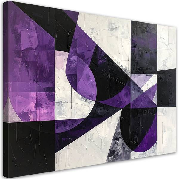 Wandbild Abstrakte Geometrie 100 x 70 cm