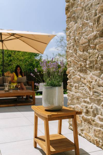 Blumentopf Diane Weiß - Keramik - 23 x 23 x 23 cm