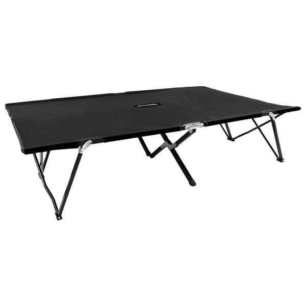 Sonnenliege 3004998 Schwarz - Stahl - 125 x 40 x 193 cm