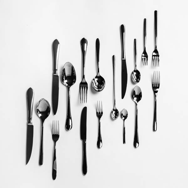 Tafelgabeln LUI 6-er Set Silber - Metall