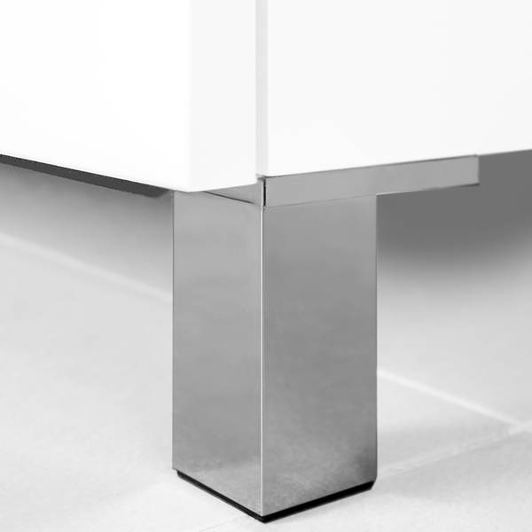 Möbelfuß Alumix 4er-Set Silber - Metall - 4 x 8 x 8 cm