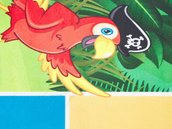 Tapis enfant BABADAG Vert - Textile - 80 x 80 x 150 cm