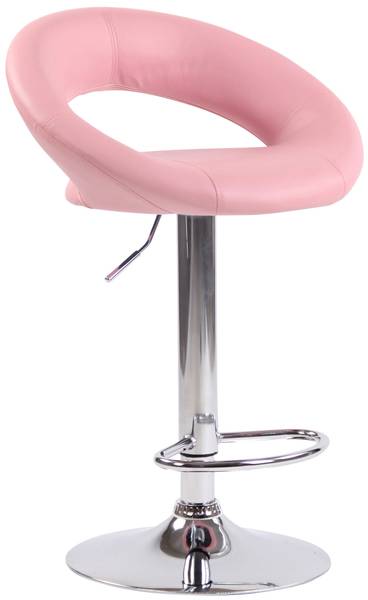 Tabouret de bar Olinda Rose foncé - Argenté