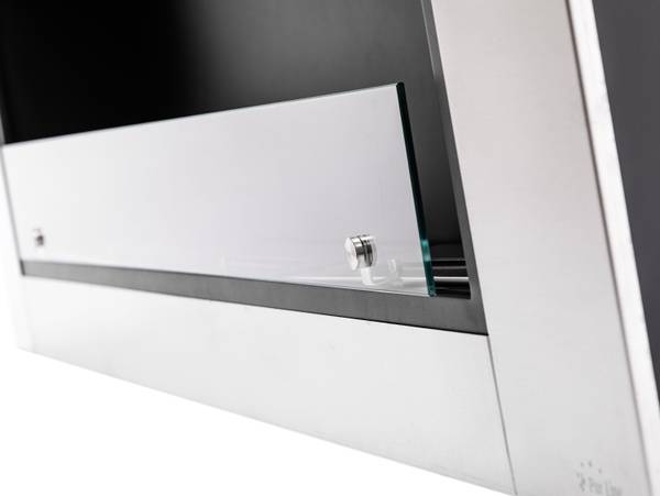 Bioethanol-Kamin HECATE Grau - Metall - 150 x 54 x 19 cm