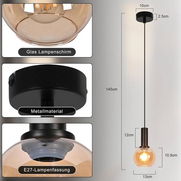 Hanglamp Diederich Ⅲ Diepte: 10 cm