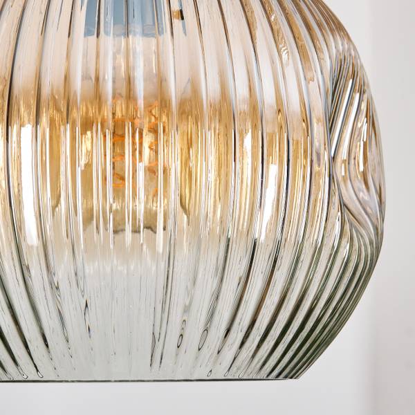 Pendelleuchte Cesaro Braun - Grau - Metall - 65 x 125 x 100 cm
