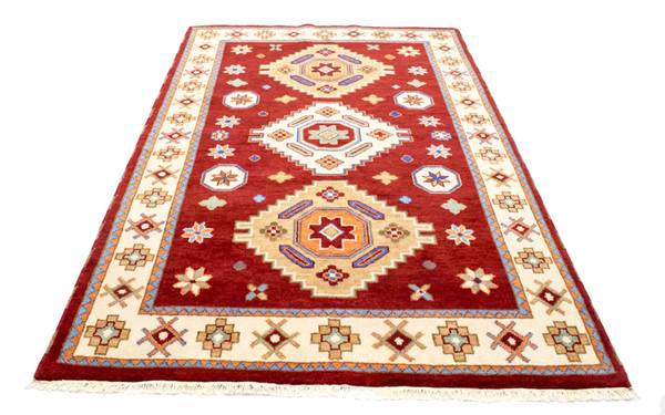 Orientteppich Oriental Rot - Wolle - 168 x 2 x 241 cm