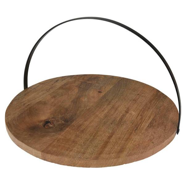 Kuchenplatte A53400090 Braun - Massivholz - 38 x 2 x 38 cm