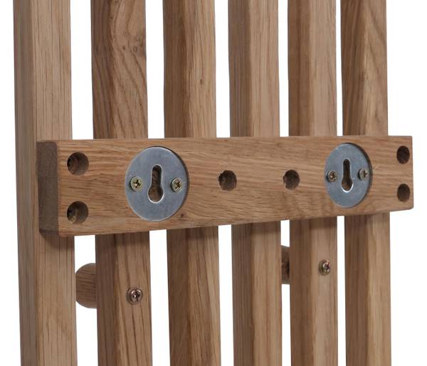 Garderobenpaneel P56 Braun - Eiche - 21 x 120 x 6 cm