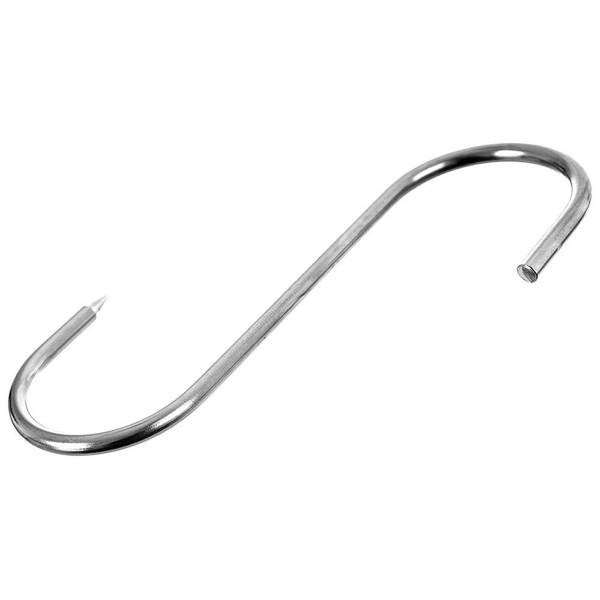 Räucherhaken 4er Set Silber - Edelstahl - 12 x 1 x 15 cm