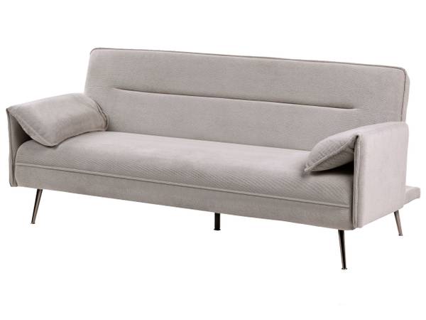 3-Sitzer Sofa VAYLA Grau - Silber