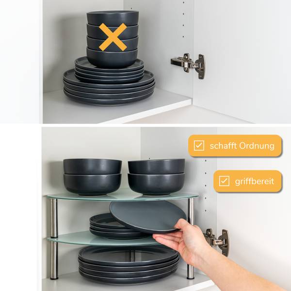 Tellerregal 64636 Weiß