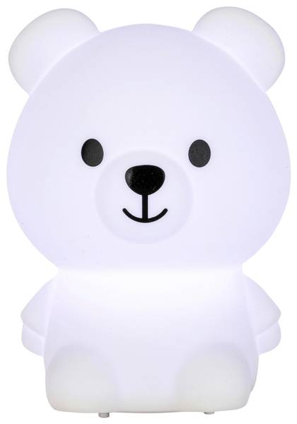 LED-Dekoleuchte BERLI Weiß - Kunststoff - 7 x 10 x 7 cm