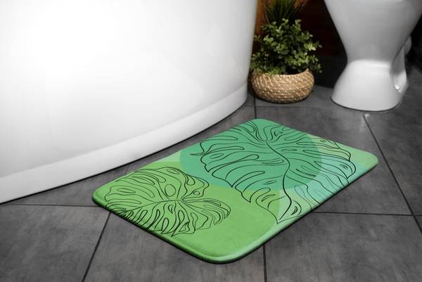 Badteppich Monstera-Bltter kaufen | home24