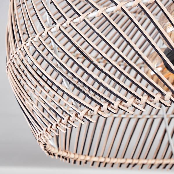 Deckenleuchte Chadid Beige - Schwarz - 19 x 51 x 51 cm