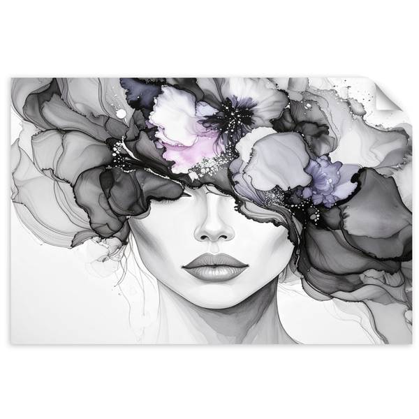 Wandsticker Frau 120 x 80 cm