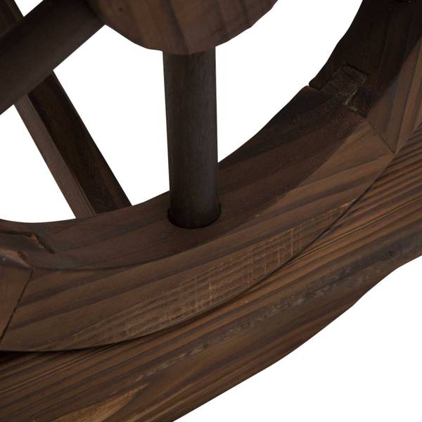 Gartenbank 84B-410 Braun - Massivholz - 50 x 40 x 98 cm