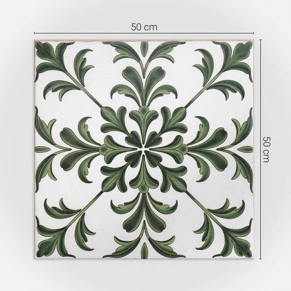 Fliesen Flora Kachel 4er Set 50 x 50 cm