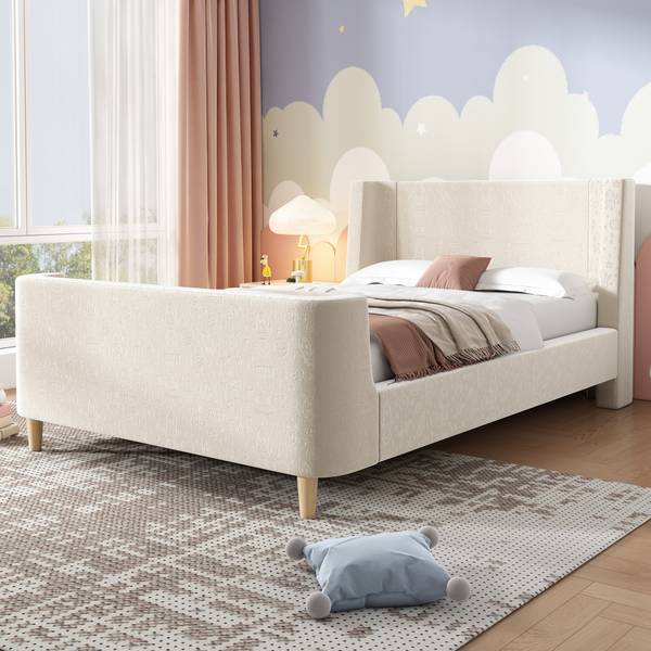 Polsterbett VELVⅠ Beige
