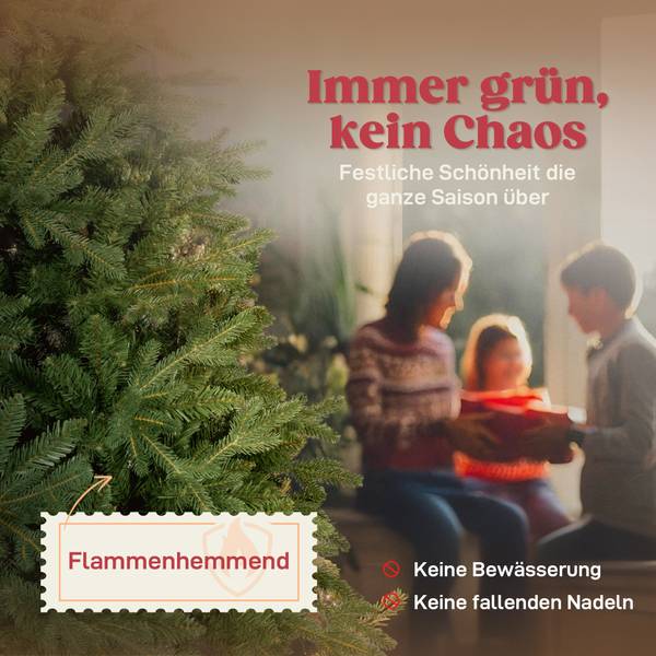 Weihnachtsbaum 83C-150V00GN Grün - Kunststoff - 115 x 180 x 115 cm