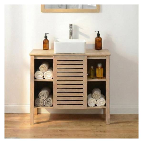 Waschtisch TALIX Braun - Holzwerkstoff - 90 x 78 x 50 cm