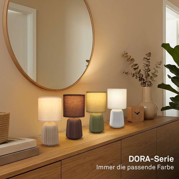 Tischlampe Dora 7700011 Beige