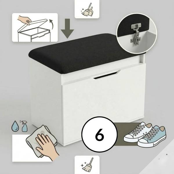 Schuhschrank VIRA Weiß