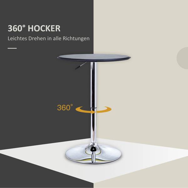 Bartisch 02-0071 Braun - Metall - 63 x 93 x 63 cm