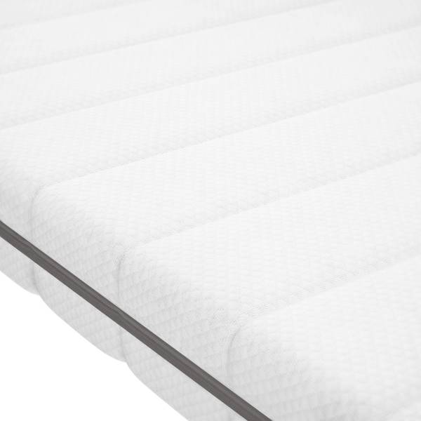 MatratzenTopper EntspannenTraum Weiß - Microfaser - Polyester - 100 x 5 x 200 cm