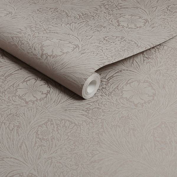 Vliestapete Ringelblume, faserig Beige