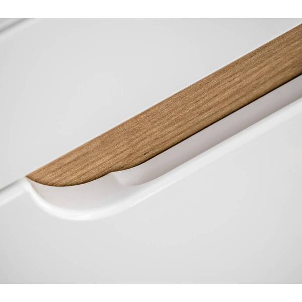 Waschbeckenschrank LUTON-56-538 Weiß - Holzwerkstoff - 141 x 62 x 46 cm