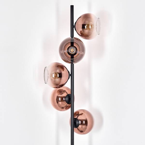 Stehlampe Cesaro Aluminium - Klarglas - 17 x 160 x 83 cm