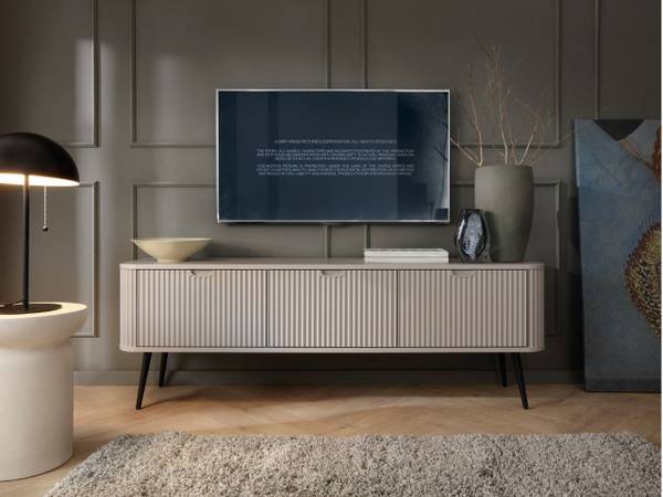 TV-Schrank VIVA Beige - Schwarz