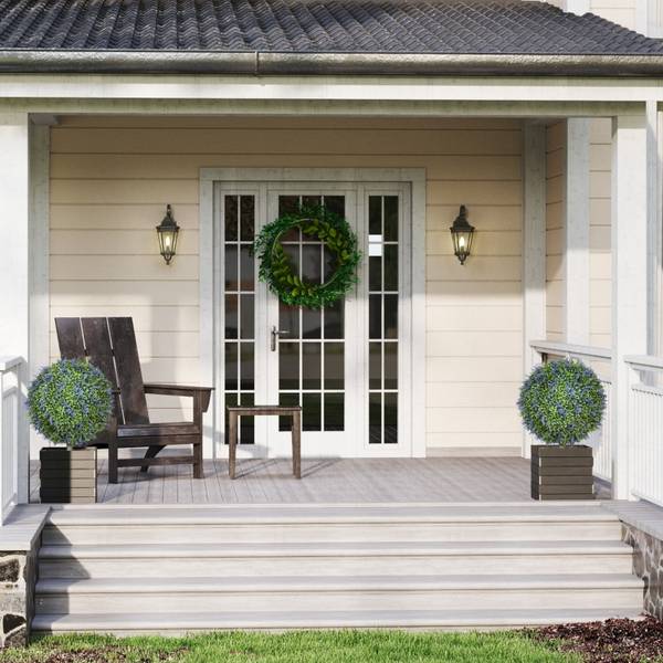 Künstlicher Lavendel CD87 2er-Set Violett - Kunststoff - 40 x 60 x 40 cm